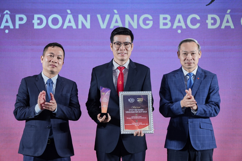 Tập đoàn DOJI là nằm trong Top doanh nghiệp tư nhân nộp ngân sách lớn nhất.