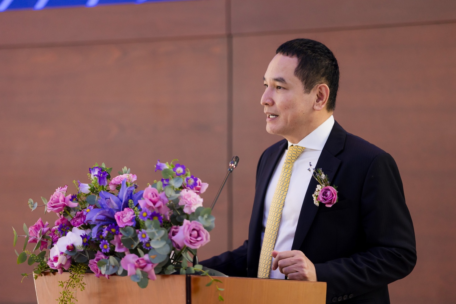 &Ocirc;ng Nguyễn Xu&acirc;n Minh, Chủ tịch TCBS ph&aacute;t biểu