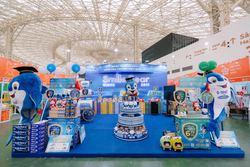 Gian trưng bày sản phẩm của Smile Bear tại Hội chợ Mùa Thu 2025