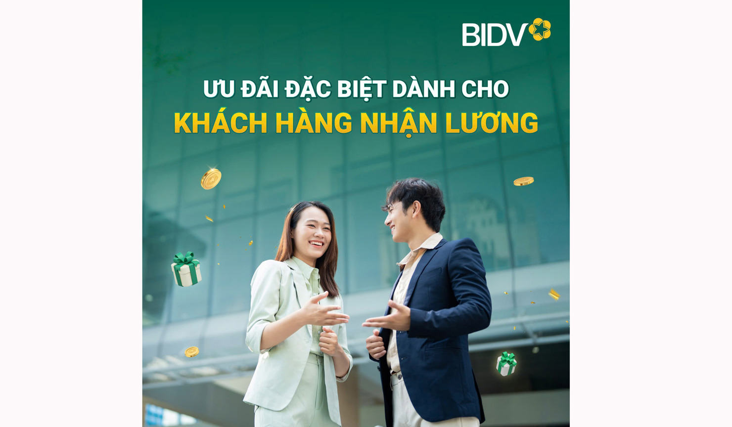 BIDV ưu đ&atilde;i đặc biệt cho kh&aacute;ch h&agrave;ng nhận lương