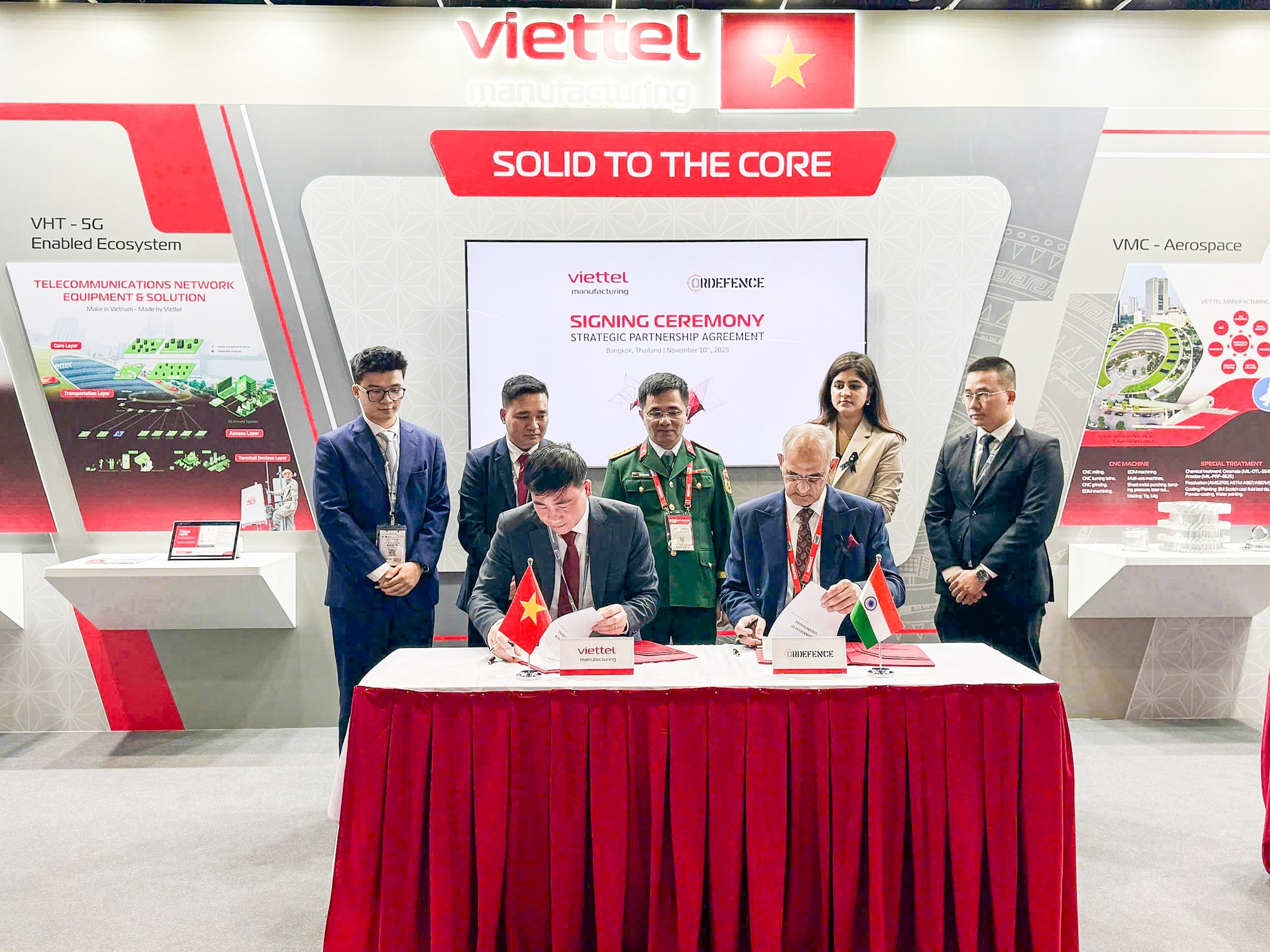 Tổng công ty Sản xuất thiết bị Viettel ký thỏa thuận hợp tác chiến lược với Ordefence