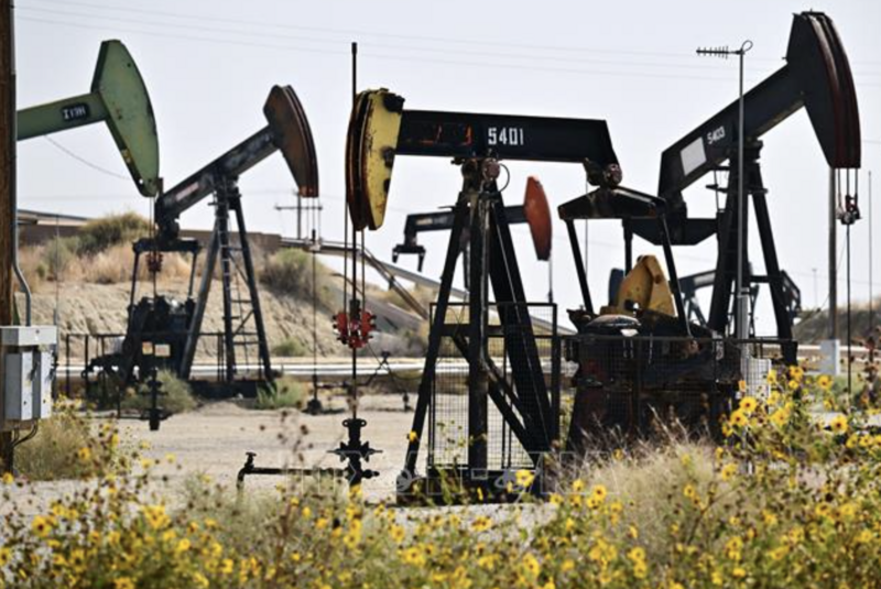 Giá dầu thế giới ghi nhận mức tăng trong phiên giao dịch hôm nay. Ảnh minh họa: TTXVN