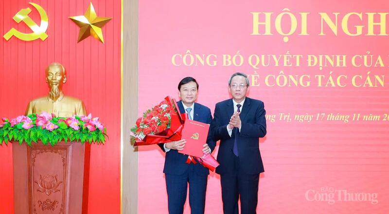 Ông Lê Hồng Vinh được điều động giữ chức Phó Bí thư Tỉnh uỷ Quảng Trị