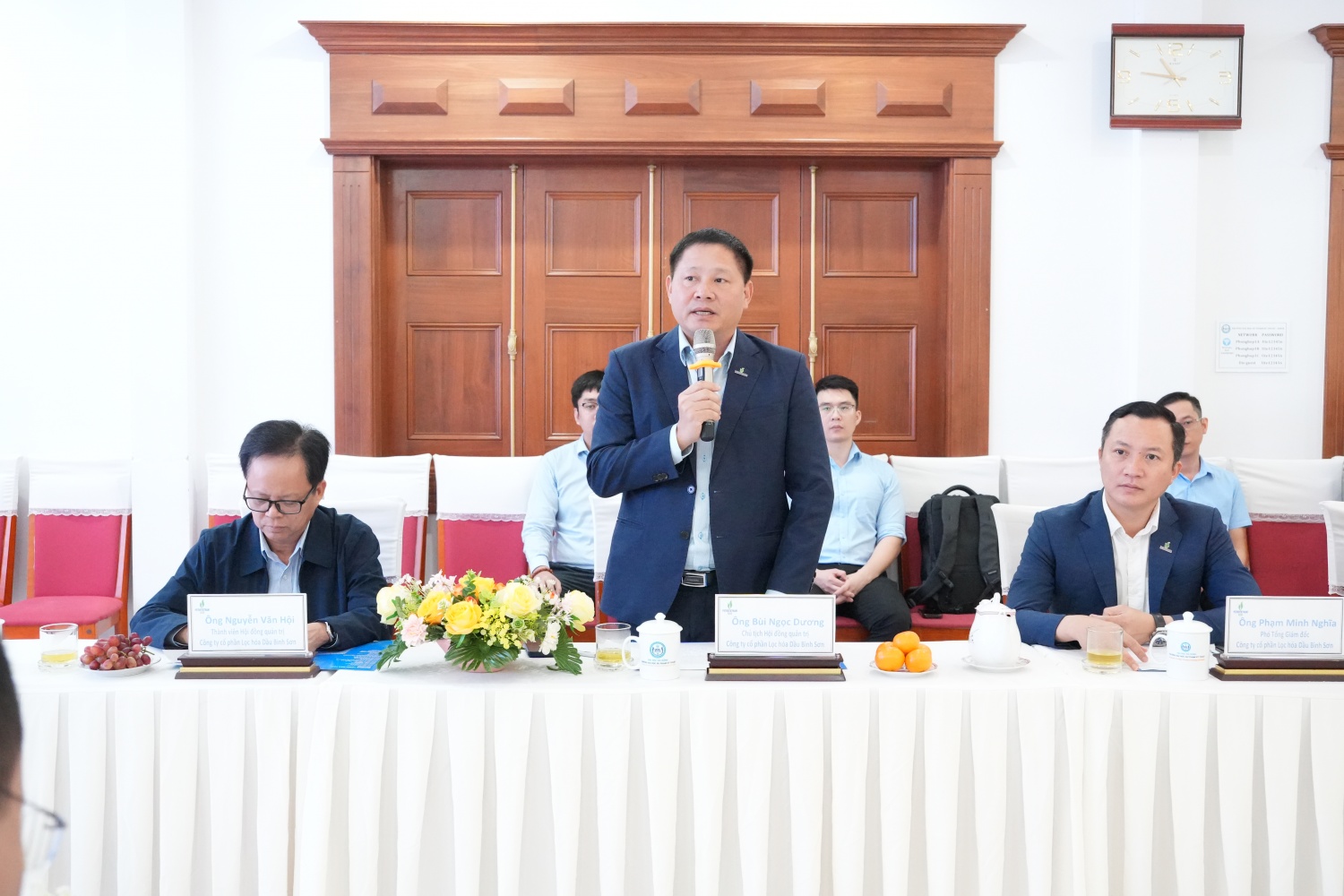 Ông Bùi Ngọc Dương - Bí thư Đảng ủy, Chủ tịch HĐQT BSR phát biểu tại lễ ký kết