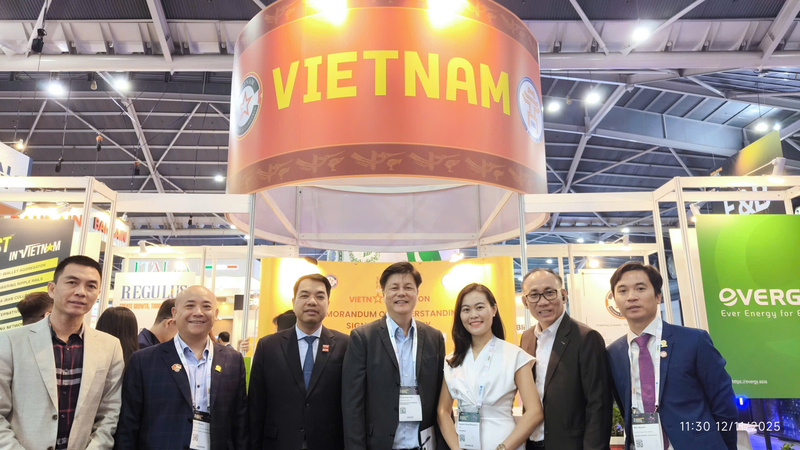 Vietnam Pavilion tại SFF 2025 là biểu tượng cho một Việt Nam đổi mới sáng tạo, tự tin và chủ động hội nhập vào chuỗi giá trị số toàn cầu. Ảnh: NVCC