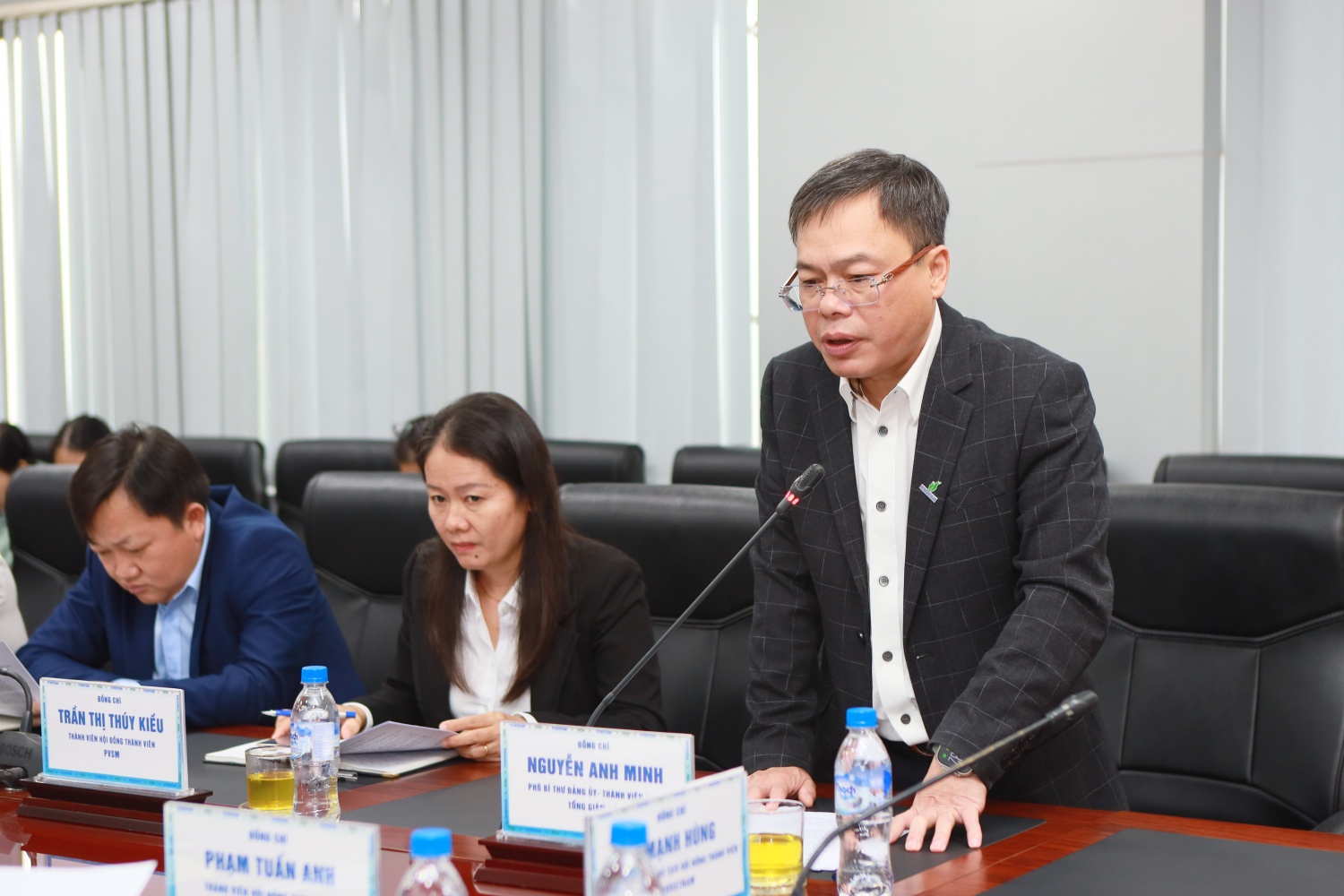 Ông Nguyễn Anh Minh – Tổng Giám đốc PVSM báo cáo kết quả trong hoạt động SXKD của đơn vị trong 11 tháng đầu năm 2025 và kế hoạch trong năm 2026. PVSM cần quyết liệt tái cơ cấu theo phương án Bộ Chính trị đã phê duyệt