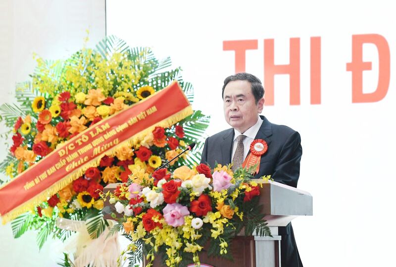 Chủ tịch Quốc hội Trần Thanh Mẫn phát biểu.