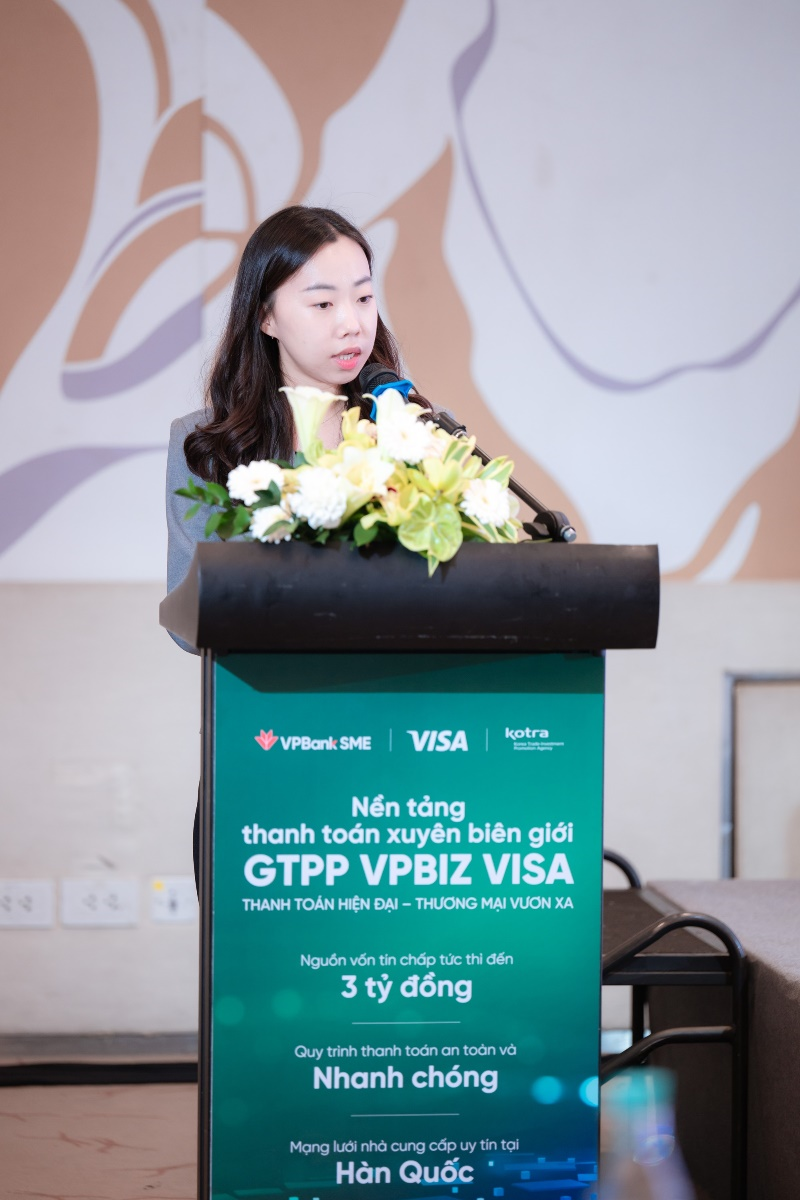 Đại diện Visa cho rằng thị trường Việt - Hàn mở ra cơ hội lớn cho SME khi ứng dụng giải pháp thanh toán hiện đại như GTPPChú thích