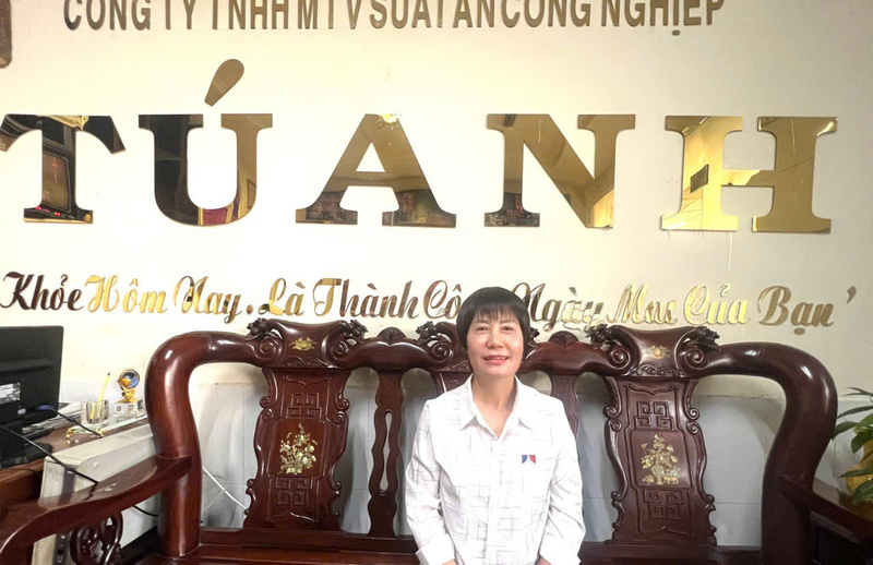 Bà Nguyễn Thị Nụ - Giám đốc Công ty TNHH MTV Suất ăn công nghiệp Tú Anh (Tú Anh Foods)
