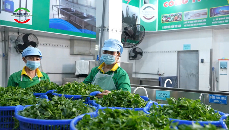 Nguyên liệu thực phẩm đầu vào được công ty kiểm soát nghiêm ngặt