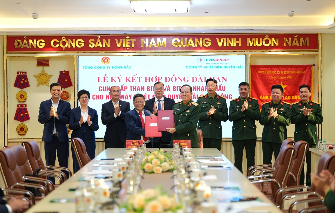 Ký hợp đồng dài hạn cung cấp than nhập khẩu cho Nhiệt điện Duyên Hải 3 mở rộng