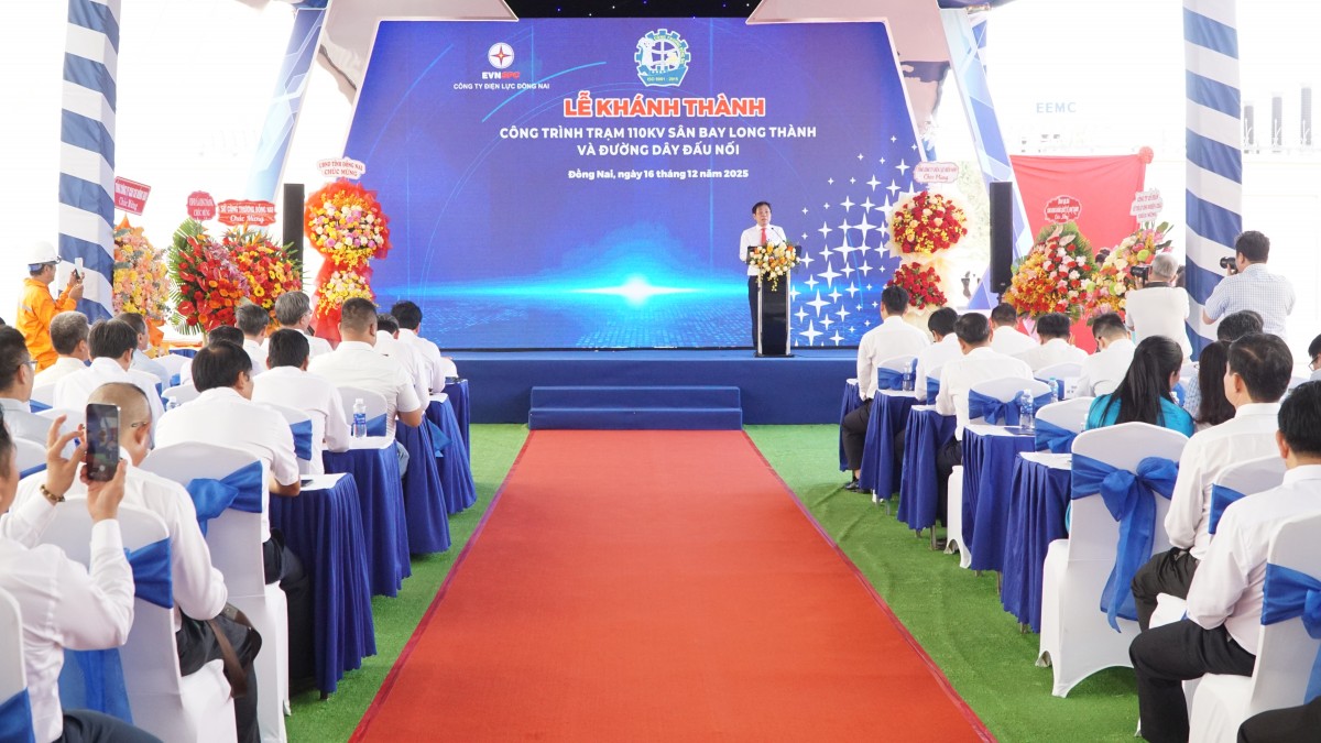 Khánh thành Trạm biến áp 110kV Sân bay Long Thành và đường dây đấu nối