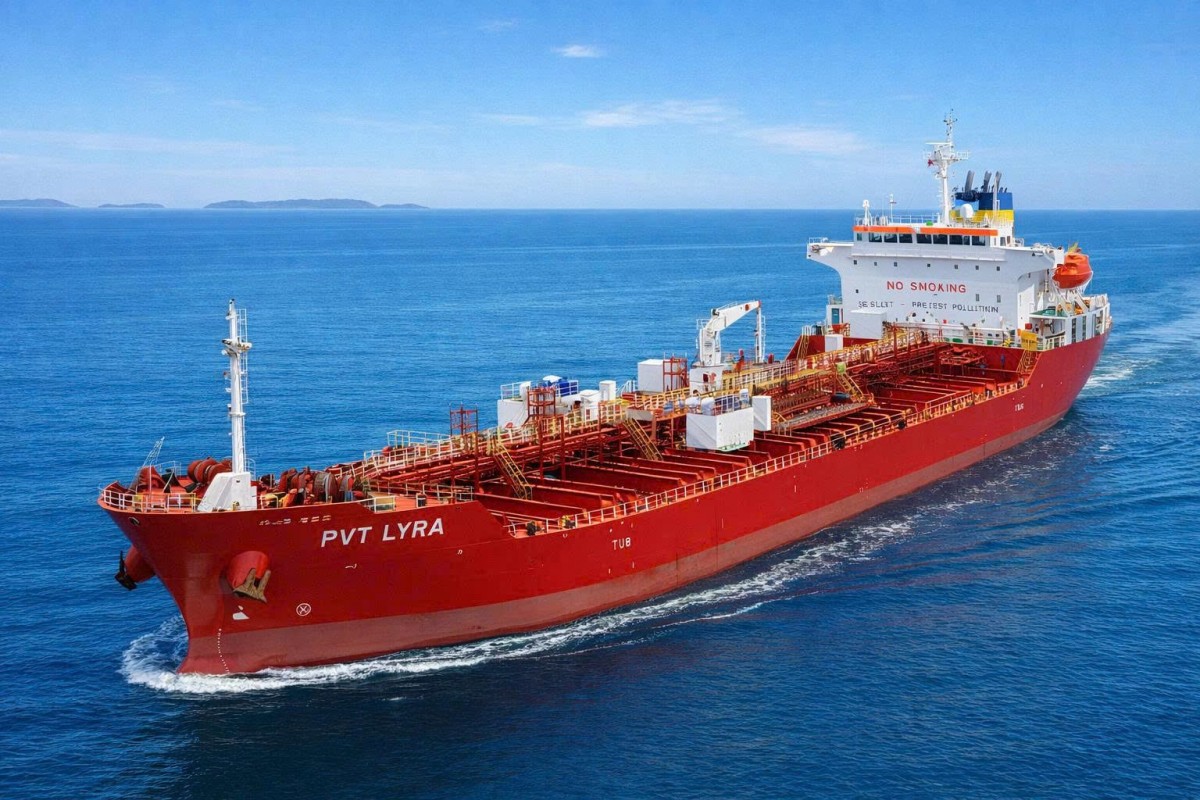 PVTrans tiếp nhận tàu chở dầu hóa chất PVT Lyra tại Hàn Quốc