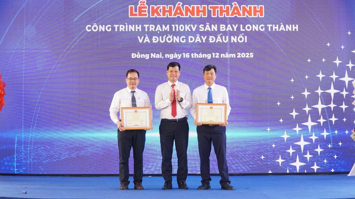 Khánh thành Trạm biến áp 110kV Sân bay Long Thành và đường dây đấu nối