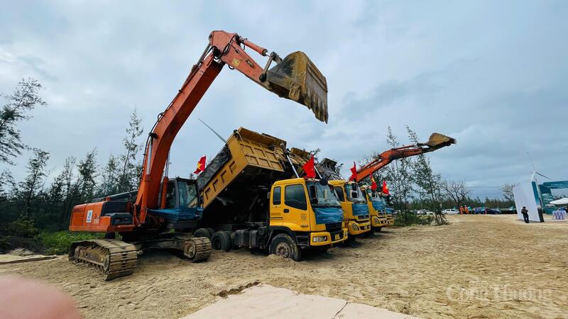 Khu vực triển khai dự án tại Khu kinh tế Nhơn Hội (xã Ngô Mây).