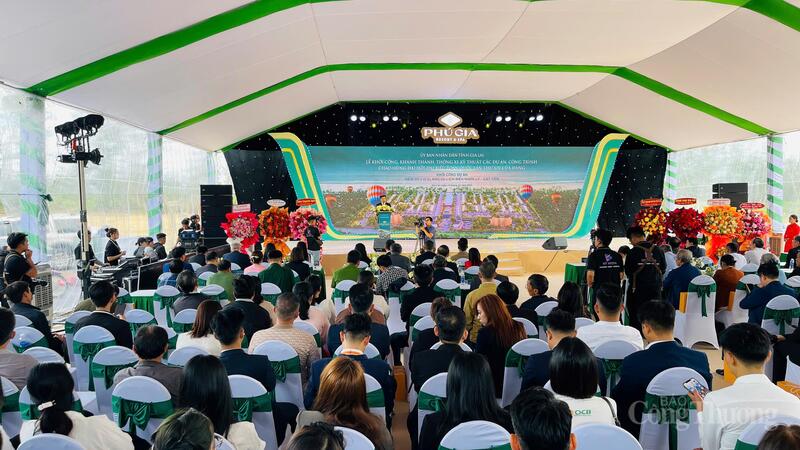 Toàn cảnh buổi lễ khởi công. Ảnh: Duy Tín