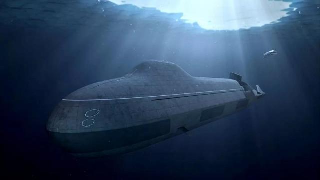 Ảnh đồ họa về tàu ngầm hạt nhân chiến lược tương lai của Nga. Ảnh: RIAN