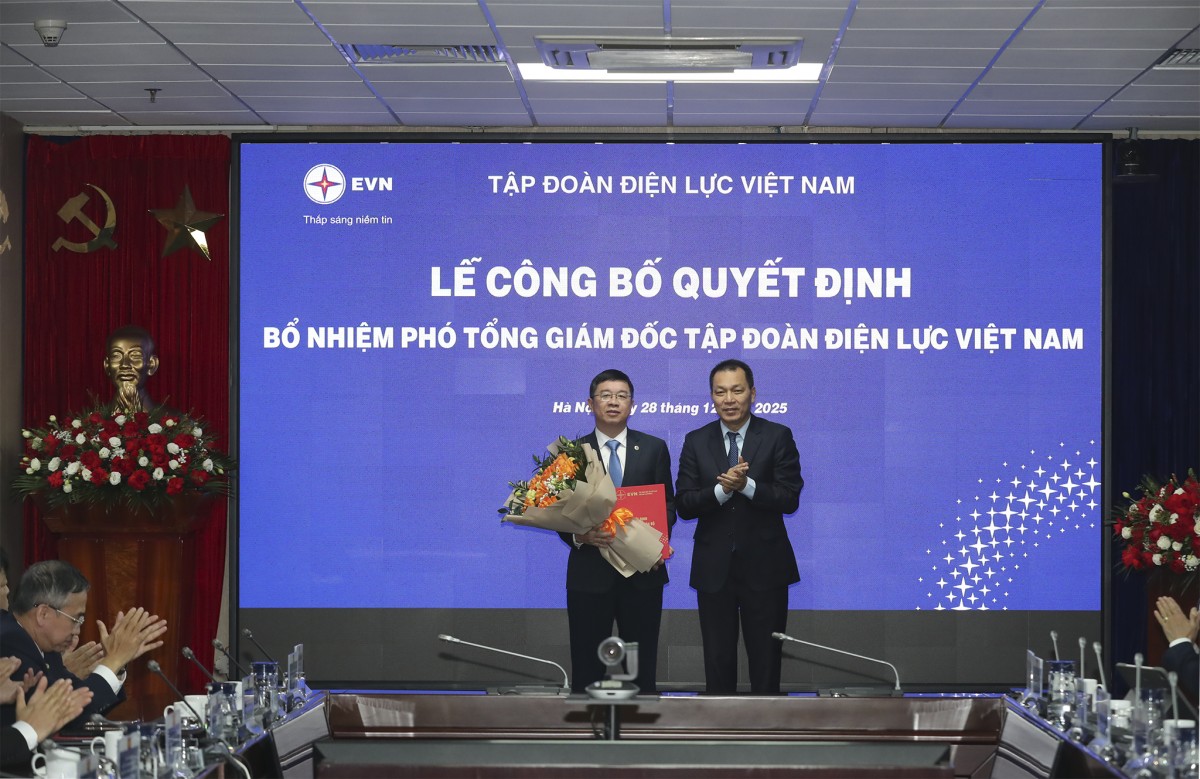 Tập đoàn Điện lực Việt Nam công bố bổ nhiệm 2 Phó Tổng giám đốc