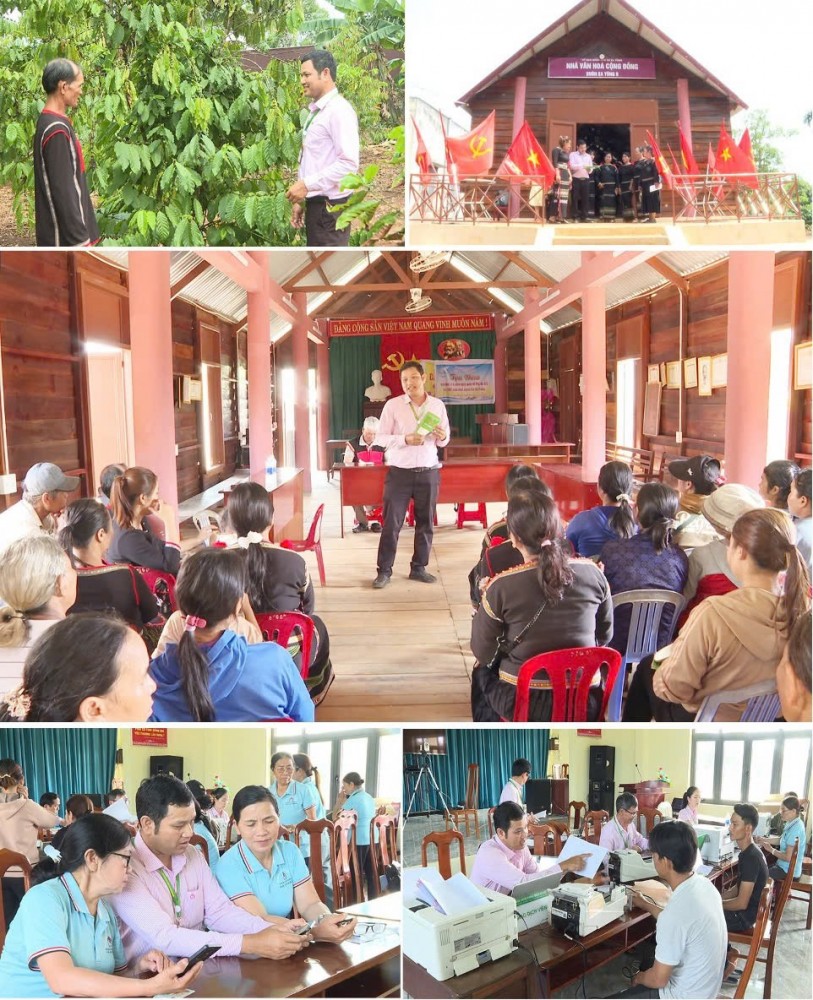 Y Viên Niê thường xuyên về làng, xuống xã giải ngân, tận tâm, thấu hiểu, đồng hành cùng bà con