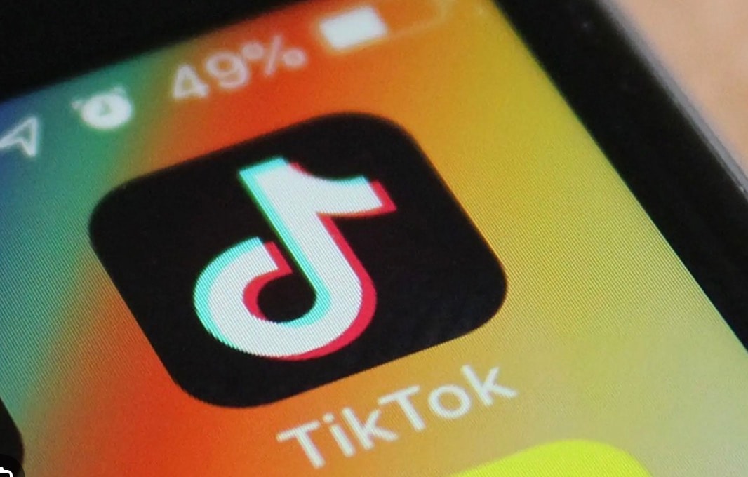 Ứng dụng Tiktok trên điện thoại.