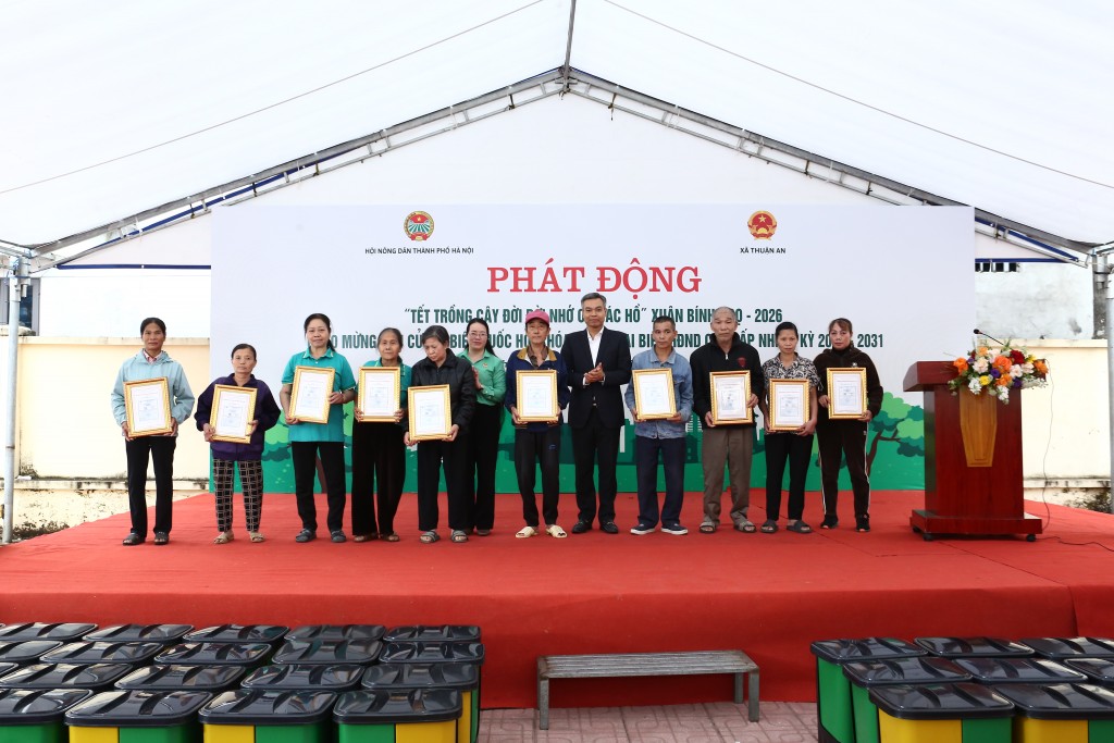 Hội Nông dân thành phố Hà Nội phát động “Tết trồng cây đời đời nhớ ơn Bác Hồ” Xuân Bính Ngọ 2026