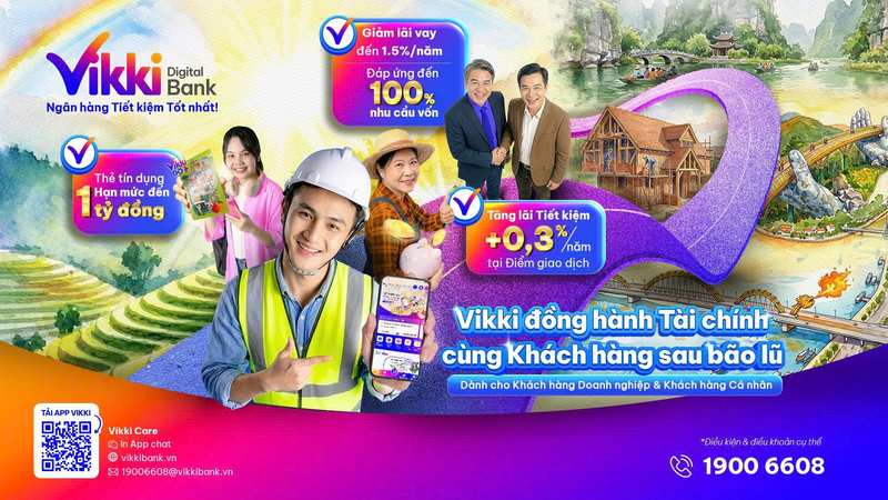 Gói tín dụng ưu đãi 10.000 tỷ đồng sẽ được triển khai từ nay đến ngày 31/03/2026. Ảnh Vikki Bank
