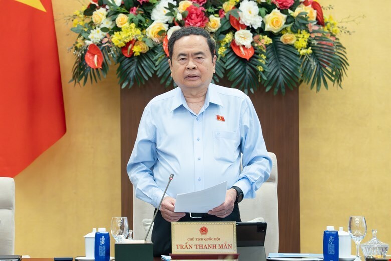 Chủ tịch Quốc hội Trần Thanh Mẫn phát biểu khai mạc Phiên họp thứ 55 của Ủy ban Thường vụ Quốc hội