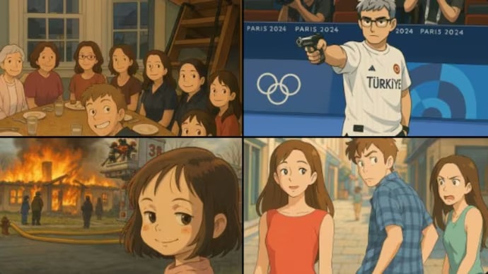 Một số hình meme nổi tiếng được ChatGPT 'vẽ' lại theo phong cách hoạt hình Studio Ghibli.