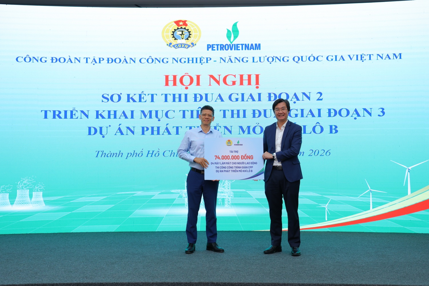 Công đoàn Petrovietnam phát động thi đua giai đoạn 3 Dự án phát triển mỏ khí Lô B