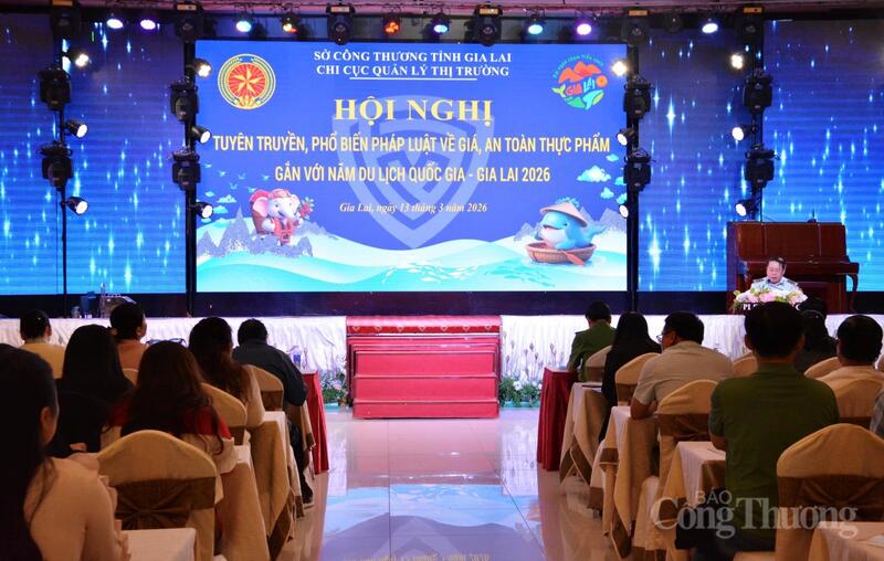 Hội nghị tuyên truyền, phổ biến pháp luật về giá, an toàn thực phẩm gắn với Năm Du lịch quốc gia - Gia Lai 2026.