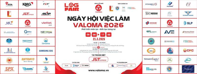 Các doanh nghiệp, đơn vị đồng hành tham gia LOGFAIR 2026, phản ánh sự quan tâm mạnh mẽ của cộng đồng doanh nghiệp đối với phát triển nguồn nhân lực logistics.