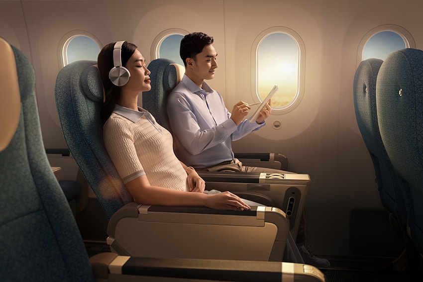 3. Vietnam Airlines được công nhận là Hãng hàng không có hạng Phổ thông đặc biệt tốt nhất thế giới