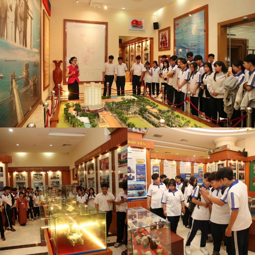 Vietsovpetro đón đoàn học sinh THPT trên địa bàn TP. Hồ Chí Minh đến tham quan, giao lưu hướng nghiệp Vietsovpetro đón đoàn học sinh THPT trên địa bàn TP. Hồ Chí Minh đến tham quan, giao lưu hướng nghiệp