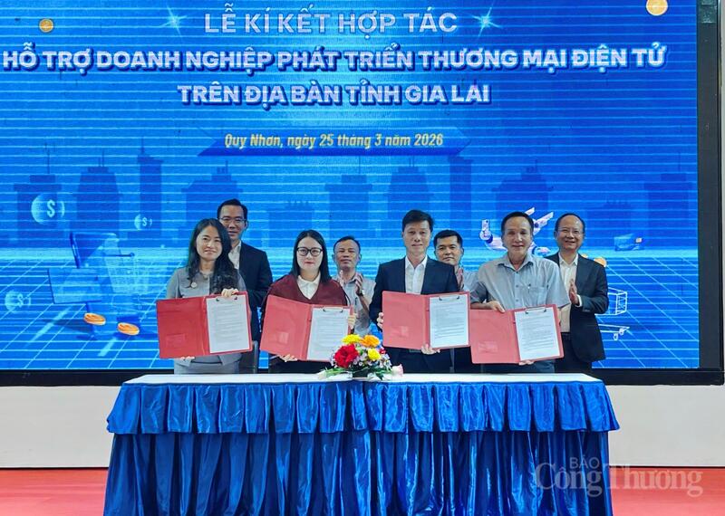 Các doanh nghiệp, hợp tác xã của Gia Lai ký kết hợp tác với các nền tảng thương mại điện tử và đối tác công nghệ.