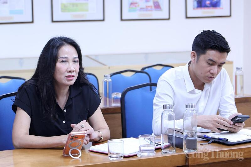 Đại diện Báo Công Thương tại buổi làm việc. Ảnh: Quỳnh Trang