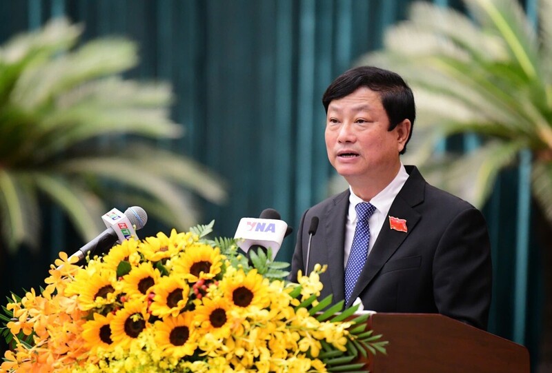 Ông Võ Văn Minh - Chủ tịch HĐND TP. Hồ Chí Minh. Ảnh: Việt Dũng.