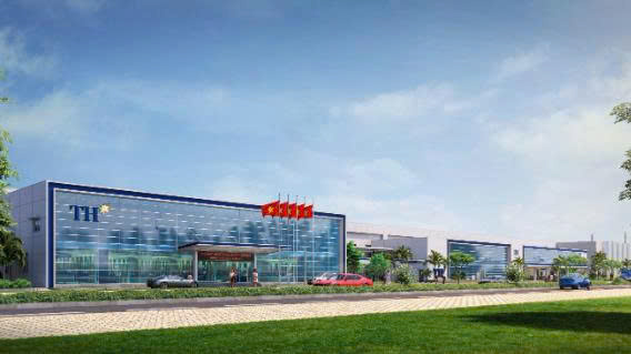 Nhà máy TH Bình Dương được đặt tại KCN Sóng Thần 3 - vị trí chiến lược với khả năng kết nối trực tiếp tới toàn bộ hệ thống logistics của vùng Đông Nam Bộ.