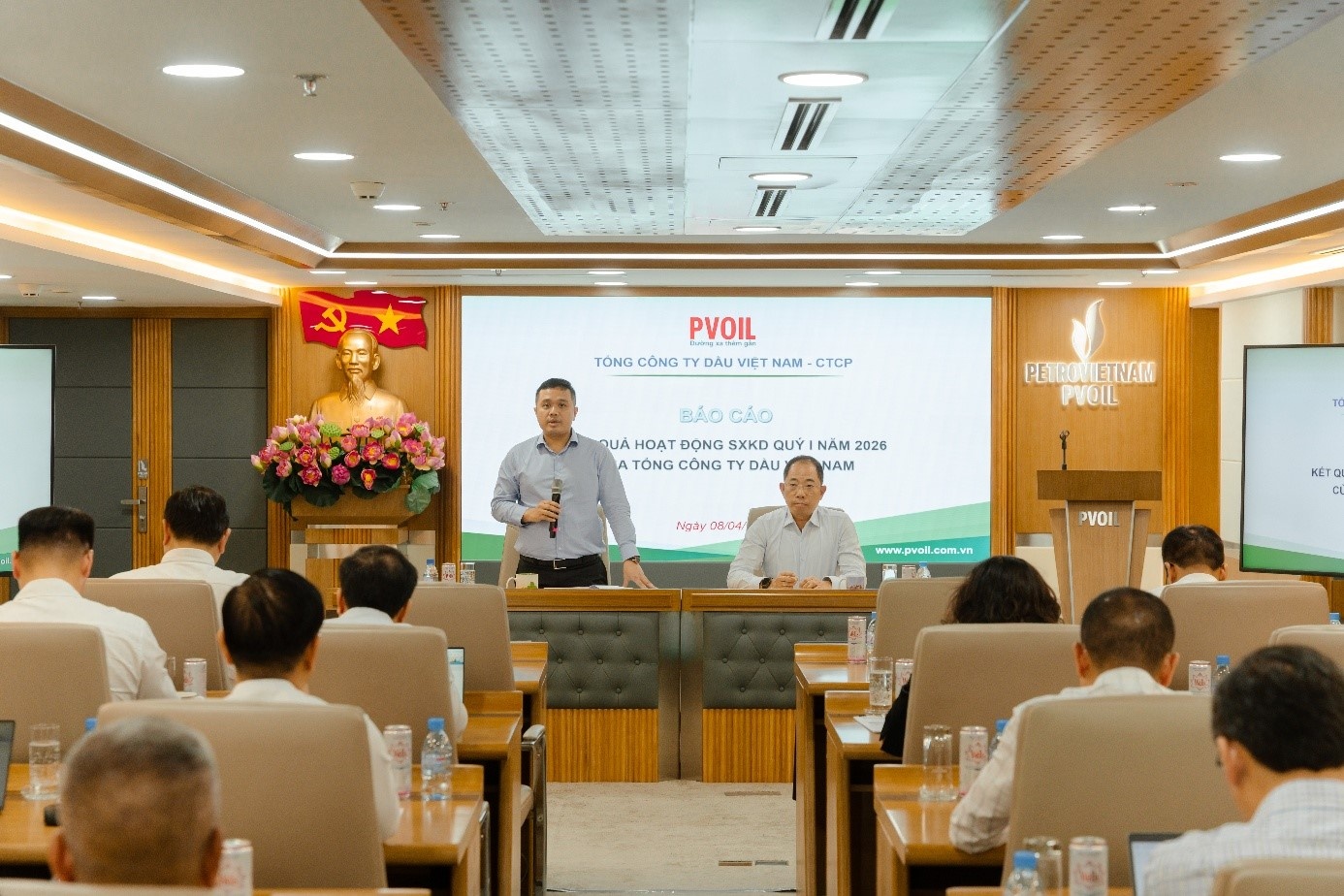 Đ/c Nguyễn Đăng Trình - Phó Bí thư Đảng ủy, Tổng Giám đốc Tổng công ty chỉ đạo tại Hội nghị.