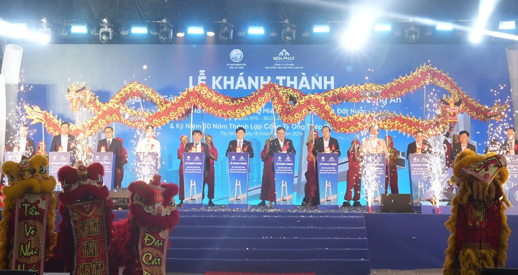 Khánh thành NM ống thép Hòa Phát Long An