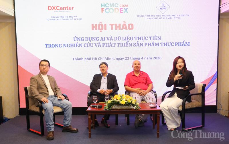 Chuyên gia thảo luận ứng dụng AI và dữ liệu thực tiễn trong nghiên cứu và phát triển sản phẩm thực phẩm.