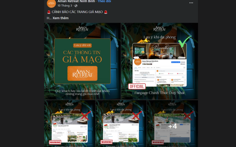 Các đối tượng thường lập trang web đạo nhái hoặc mua lại trang đã có sẵn tương tác. Ảnh chụp màn hình