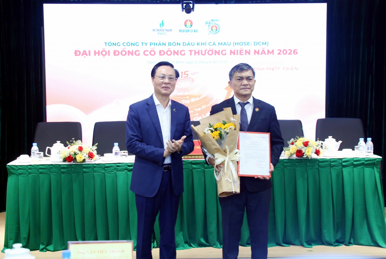 PVCFC có Chủ tịch HĐQT và Tổng Giám đốc mới