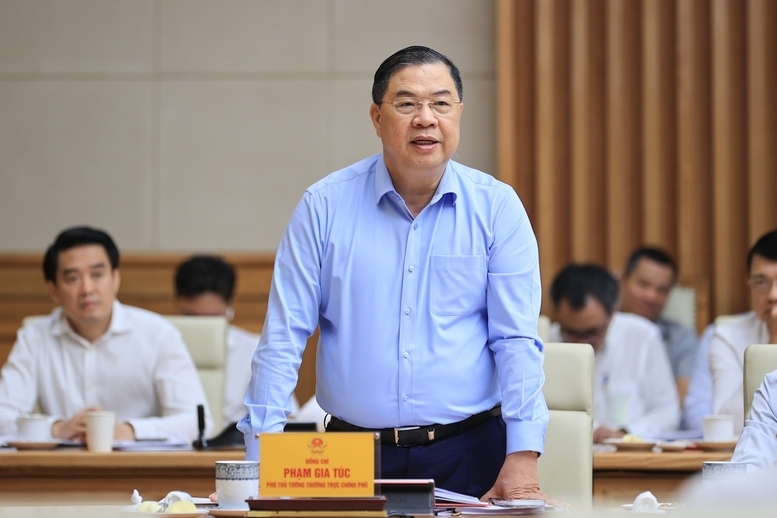 Phó Thủ tướng Thường trực Chính phủ Phạm Gia Túc phát biểu - Ảnh: VGP/Nhật Bắc