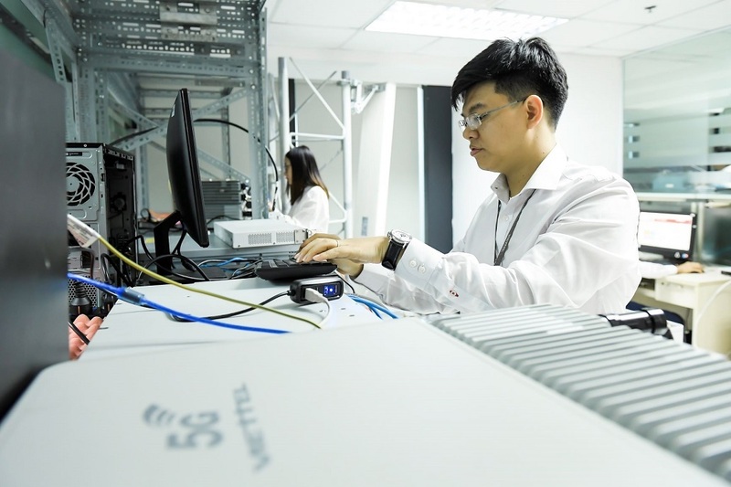 Các nhóm nghiên cứu tại Viettel hiện đang tập trung vào những lĩnh vực tiên tiến nhất của mạng lõi 5G. Ảnh: Quỳnh Nga