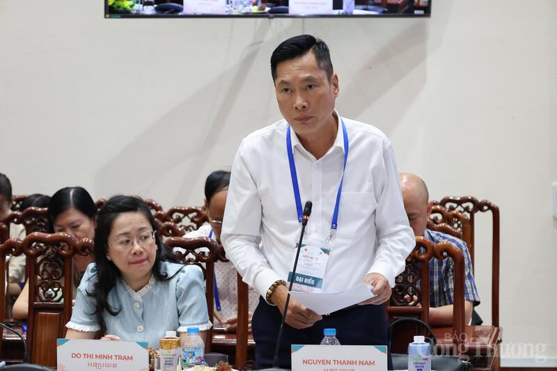 Ông Nguyễn Thành Nam, Phó Cục trưởng Cục Quản lý và Phát triển thị trường trong nước (Bộ Công Thương) phát biểu tại hội nghị.