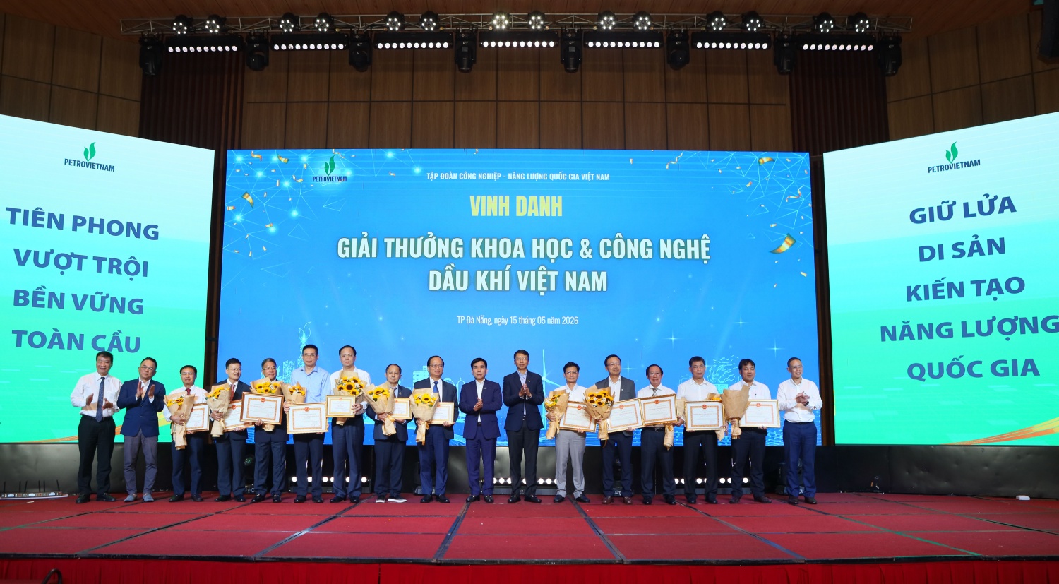 Petrovietnam trao Giải thưởng Khoa học và Công nghệ Dầu khí Việt Nam cho các công trình tiêu biểu