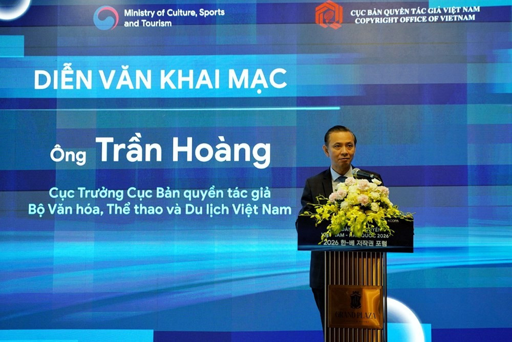 Cục trưởng Cục Bản quyền tác giả Trần Hoàng. Ảnh: NVCC tranhoang.jpg