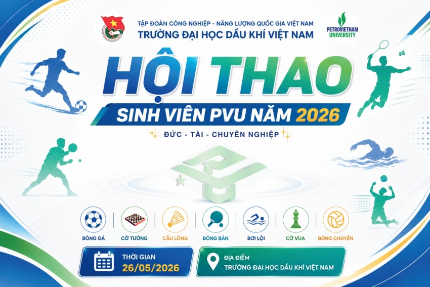 Sôi nổi khai mạc Hội thao Sinh viên PVU năm 2026 Sôi nổi khai mạc Hội thao Sinh viên PVU năm 2026
