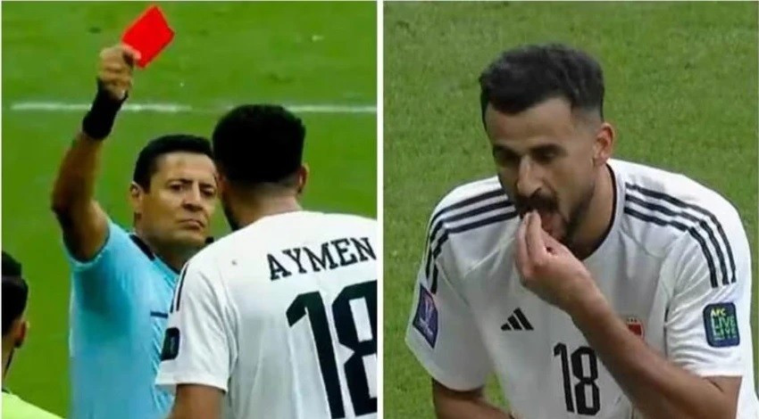 Tiền đạo Aymen Hussein của đội tuyển Iraq đã bị giữ lại thẩm vấn gần 7 giờ khi nhập cảnh vào Mỹ. Nguồn: GI tien-dao-iraq.jpg