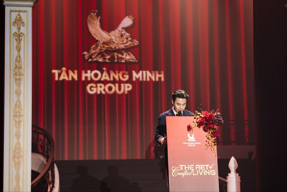 Ông Đỗ Hoàng Minh, Phó chủ tịch Tập đoàn Tân Hoàng Minh phát biểu tại sự kiện. 03.jpg